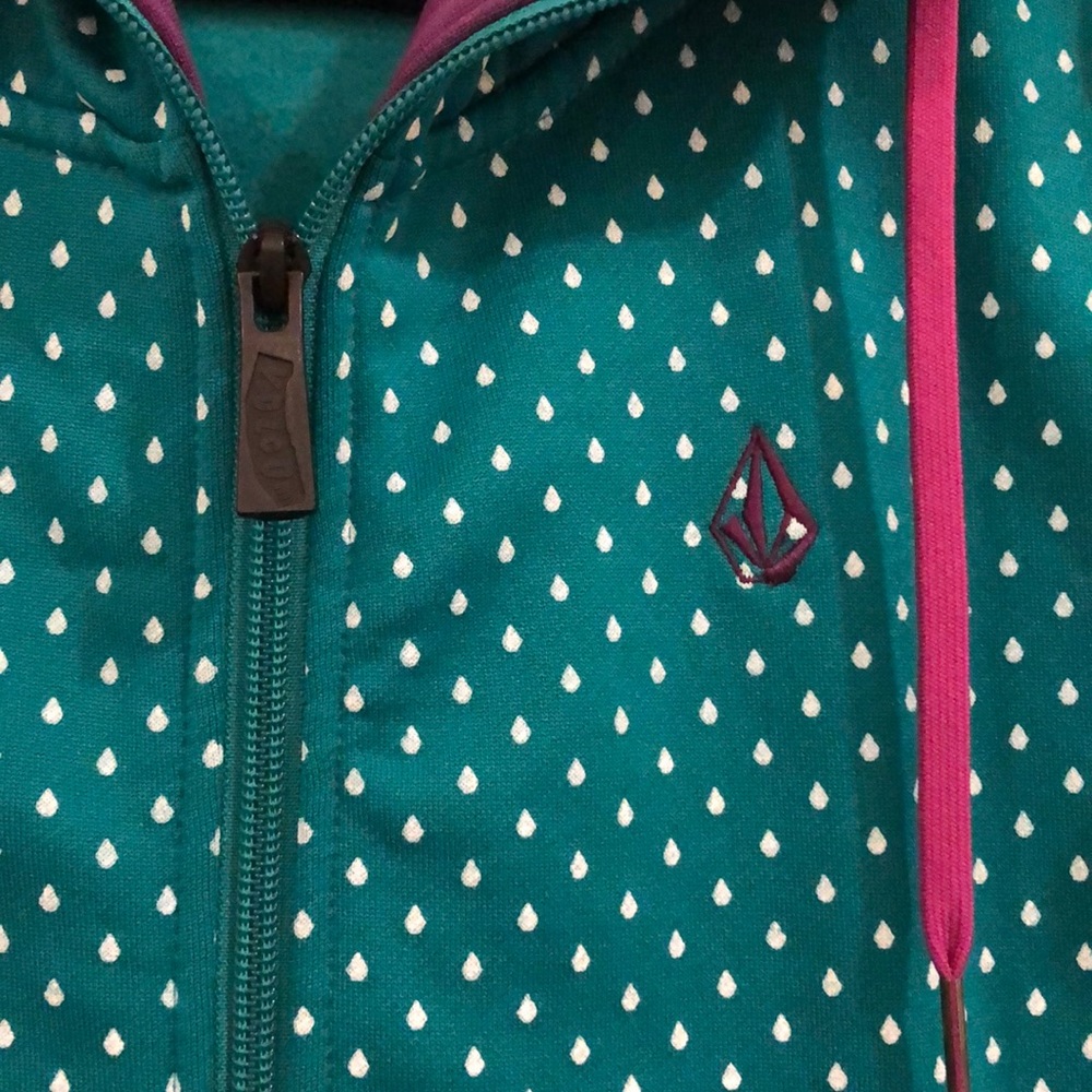 Sold. Volcom Stone Dot Hooded Full Zip Sweatshirt